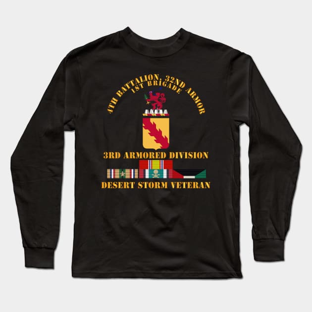 4th Bn, 32nd Armor - 3rd Armored Divi - Desert Storm Veteran Long Sleeve T-Shirt by twix123844